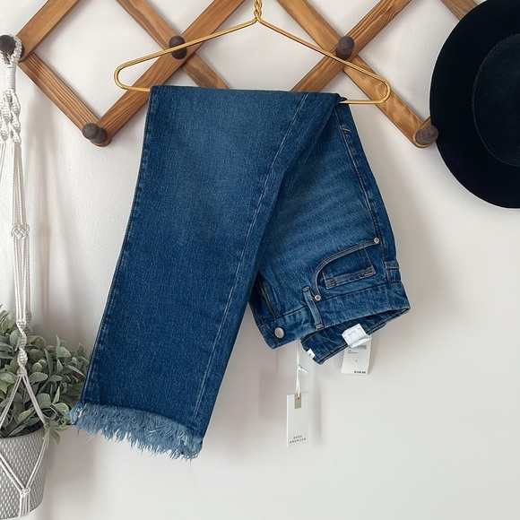 NWT Good American GOOD BOY FRAY HEM 28" INSEAM - Picture 2 of 7